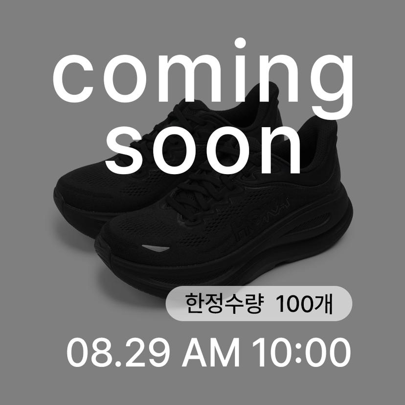 [SETOF] 호카 남성 본디 9 와이드 블랙 1162013-BBLC