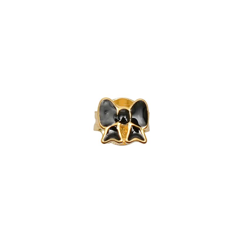 윌헬미나 가르시아 MINNIE BOW STUD EARRING / SS2024-BALCK