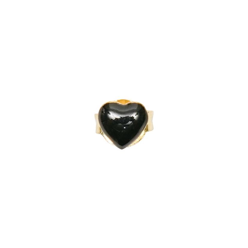 윌헬미나 가르시아 TINY HEART STUD EARRING / SS2025-BLACK