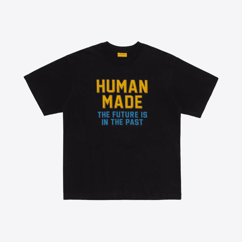 휴먼메이드 그래픽 반팔 티셔츠 (블랙) HM29CS047