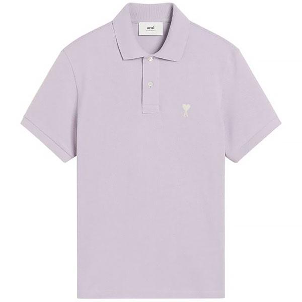 25SS 아미 스몰 하트 코튼 폴로 반팔티 HPL060 760 504 LILAC