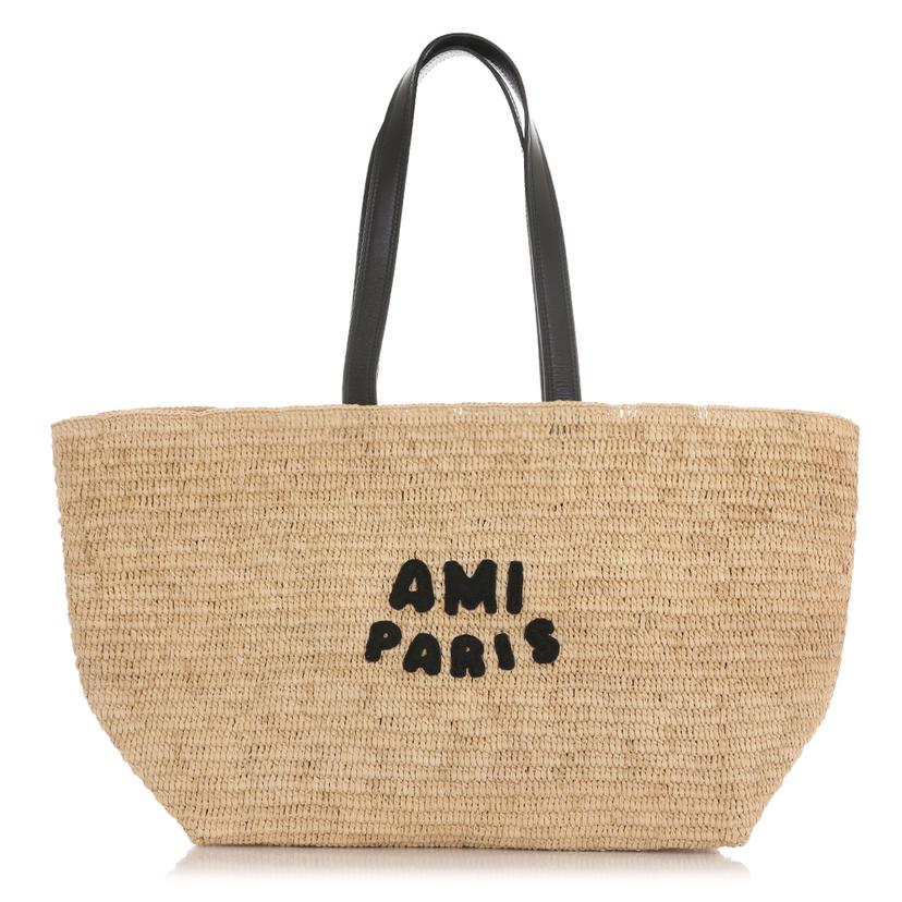 [국내/당일]25SS ULL033 AW0077 113 아미 AMI PARIS 패치 라피아 토트백