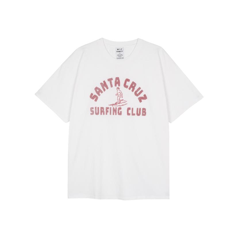 와일드동키 남여공용 SANTA CRUZ 티셔츠 화이트 SS25UTS0113117