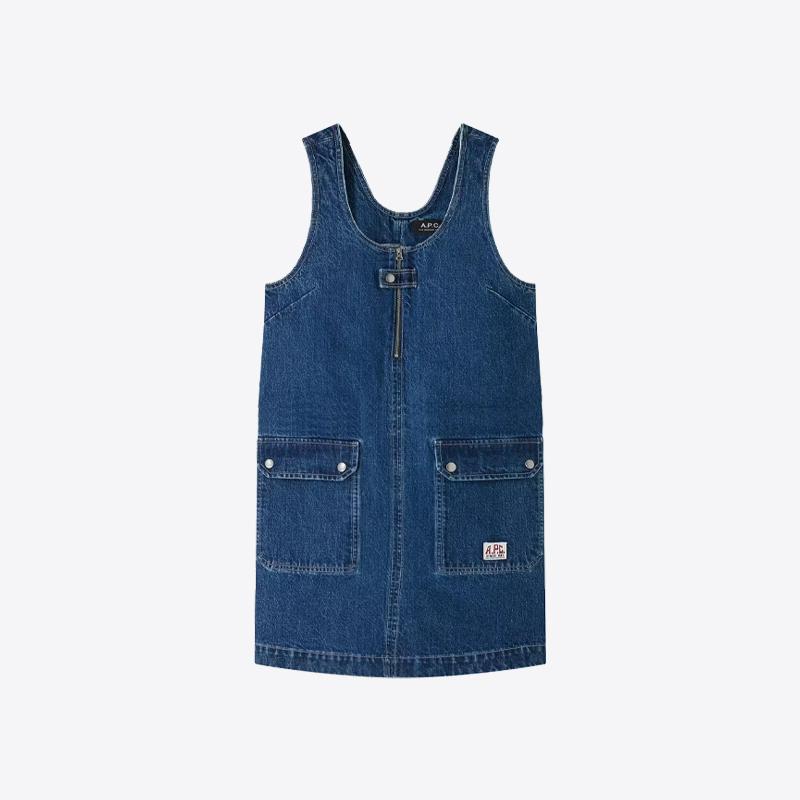 A.P.C. 아페쎄 여성 도미닉 데님 원피스 (인디고) COHET F35145 IAL