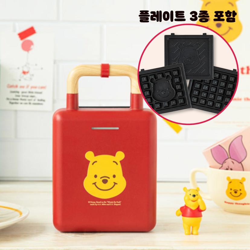 ☆플레이트 증정☆위니 더 푸 샌드위치&와플  메이커