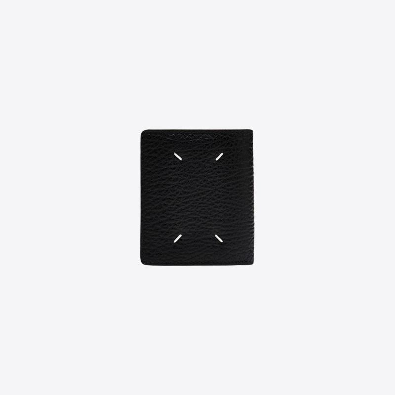 메종마르지엘라 시그니처 스티치 컴팩트 반지갑 (블랙) S56UI0140 P4455 T8013
