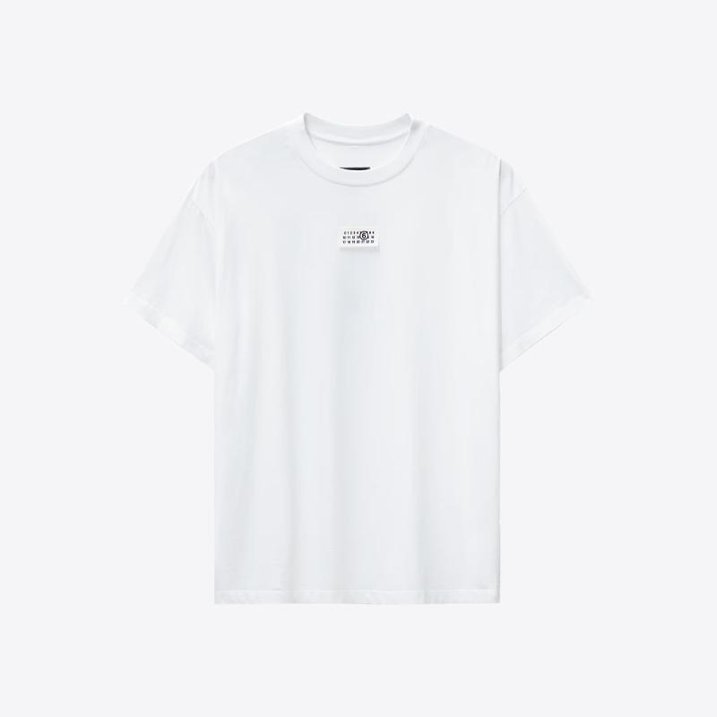 메종마르지엘라 남성 넘버링 시그니처 반팔티셔츠 (화이트) SH0GC0033 S24312 101