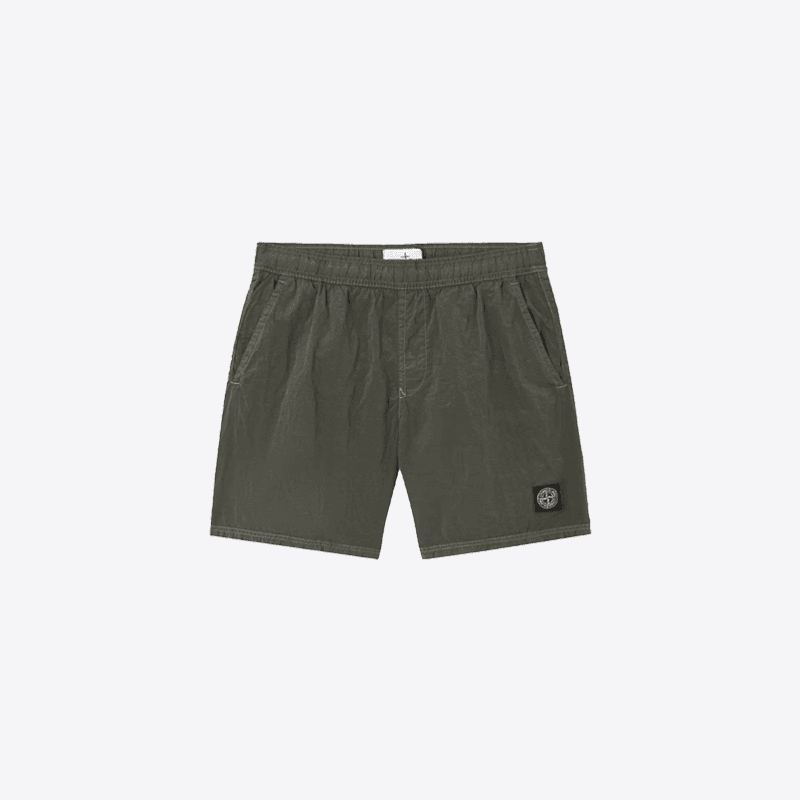 스톤아일랜드 남성 나일론 메탈 에코닐 스윔 쇼츠 팬츠 (밀리터리그린) K1S15B100009 S0043 V0054
