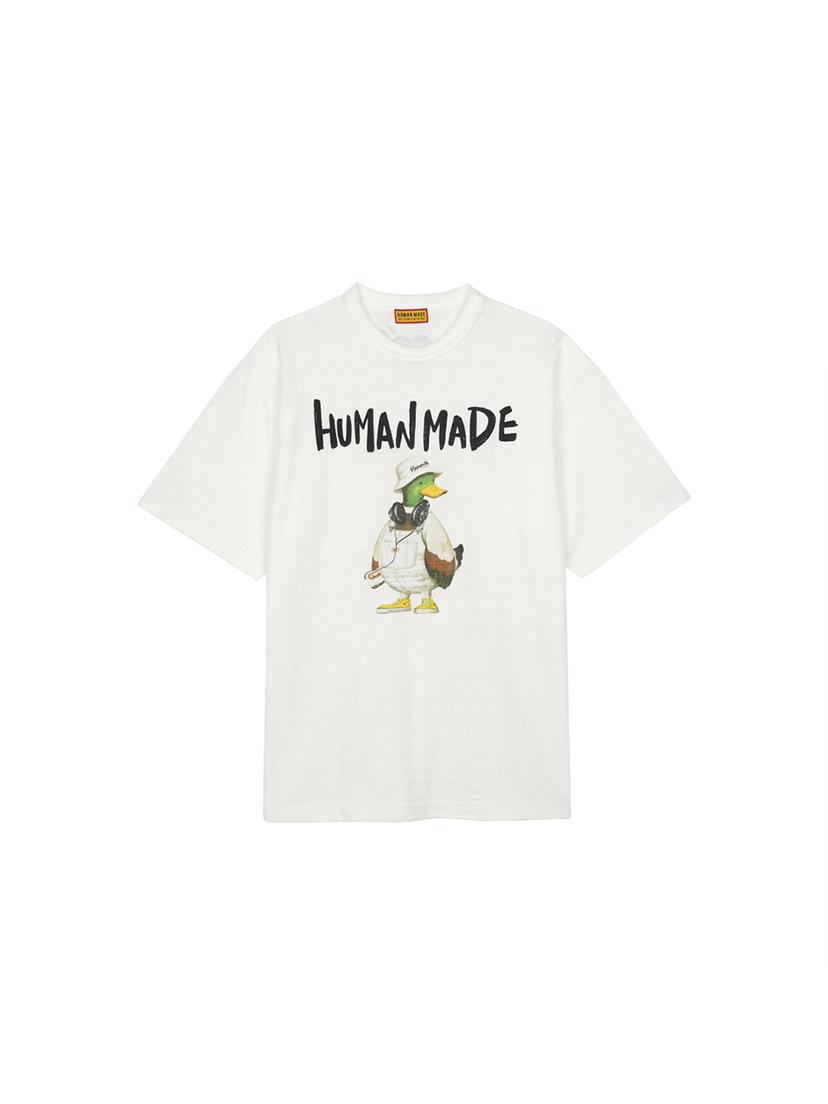 휴먼메이드 남여공용 버킷햇 DUCK 그래픽 티셔츠 화이트 HM29TE014-WH