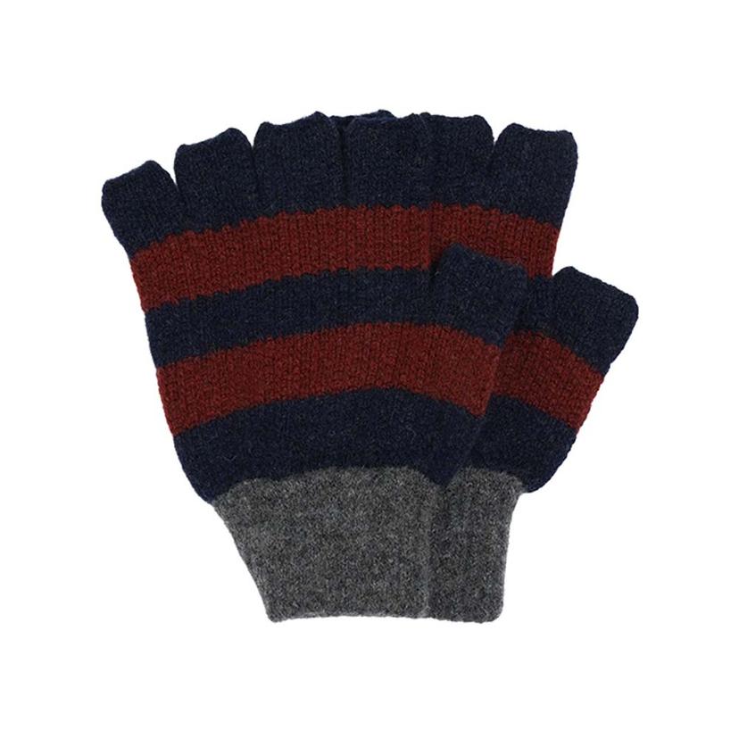 하울린 공용 반장갑 STRIPED NO FINGER GLOVES-NAVY