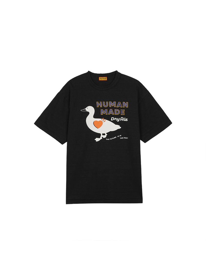 휴먼메이드 남여공용 DUCK 드라이 올즈 그래픽 티셔츠 블랙 HM29TE012-BK