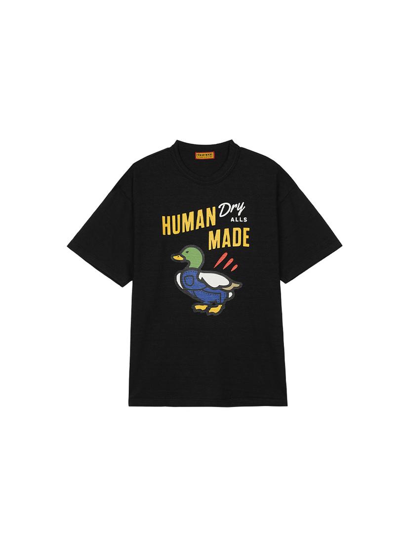 휴먼메이드 남여공용 DUCK 오버롤즈 그래픽 티셔츠 블랙 HM29TE006-BK