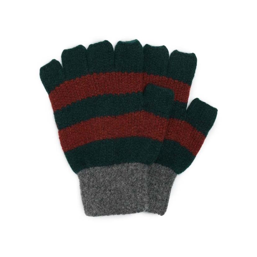 하울린 공용 반장갑 STRIPED NO FINGER GLOVES-FOREST