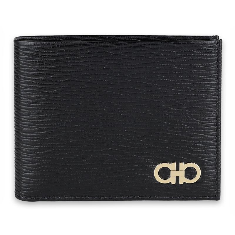 디몬트 페레가모 남성 ID 윈도우 간치니 로고 반지갑(블랙) 66A066 0685988