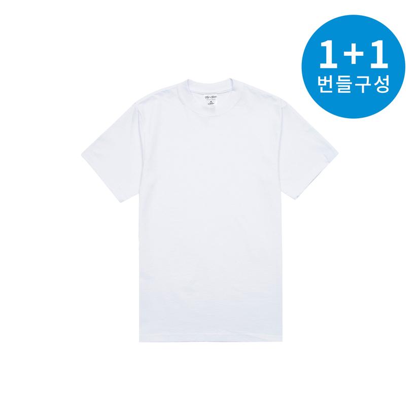 [1+1] SHAKA WEAR 7.5 OZ 맥스 헤비웨이트 반팔티셔츠 화이트