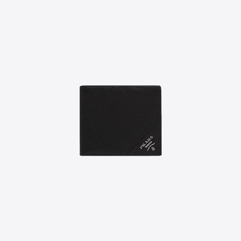 프라다 사피아노 레더 반지갑 (블랙) 2MO513 QME F0002