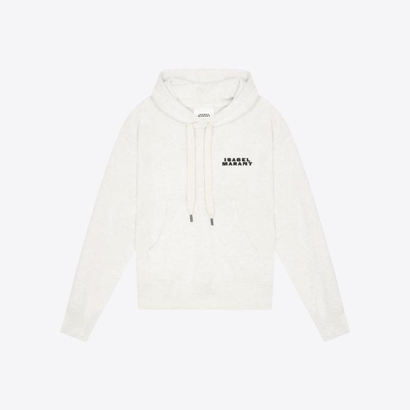 이자벨마랑 여성 실라 로고 스웨트 후드 티셔츠 (에크루) SW0102FA A2M41I 23EC