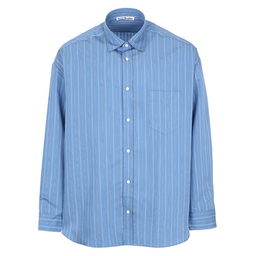 [국내/당일]25FW BB0652 BHN 아크네스튜디오 버티컬 스트라이프 릴랙스핏 셔츠