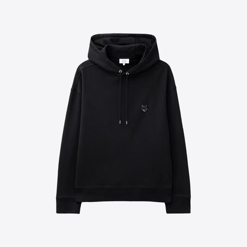 메종키츠네 여성 볼드 폭스 헤드 후드 티셔츠 (블랙) MW00704KM0321 P199