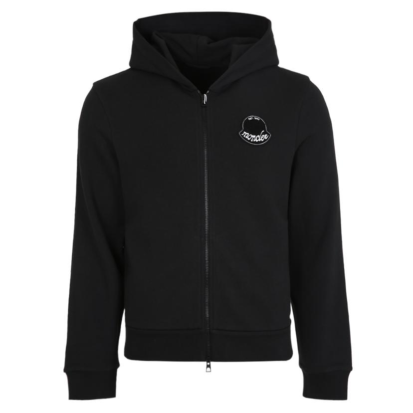 [국내/당일]25FW 8G00023 89AZU 998 몽클레어 로고 패치 후드 블랙 집업