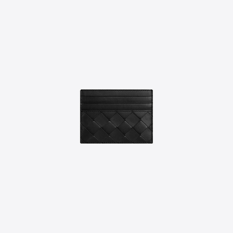 당일배송보테가베네타 인트레치아토 크레딧 카드 홀더 지갑 (블랙) 742325 VCPP3 8425