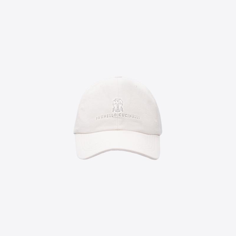 브루넬로쿠치넬리 가먼트 다이드 코튼 베이스볼 캡 (화이트) M252D9850 CKP90
