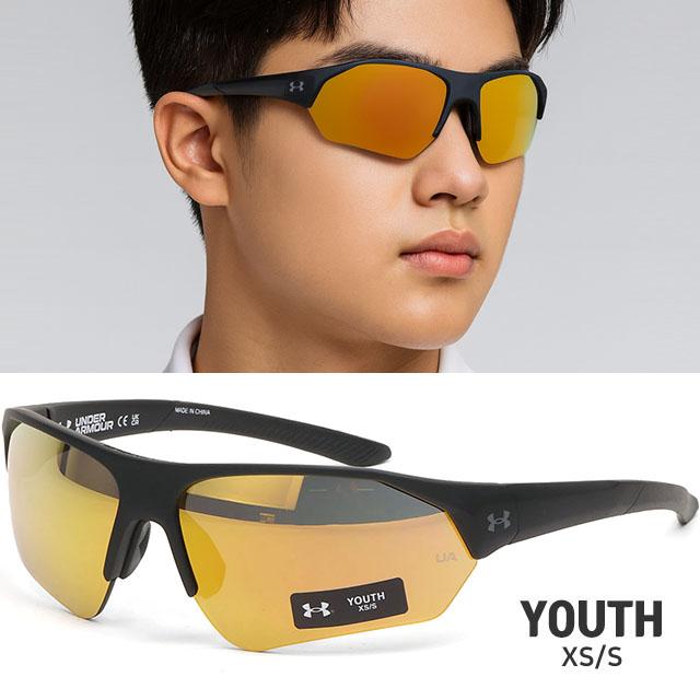 언더아머 선글라스 UA 7000S I46VP 주니어 골드 미러 마라톤 라이딩 스포츠 패션