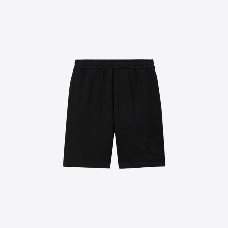 버버리 남성 EKD 모티프 로고 코튼 쇼츠 팬츠 (블랙) 8072748