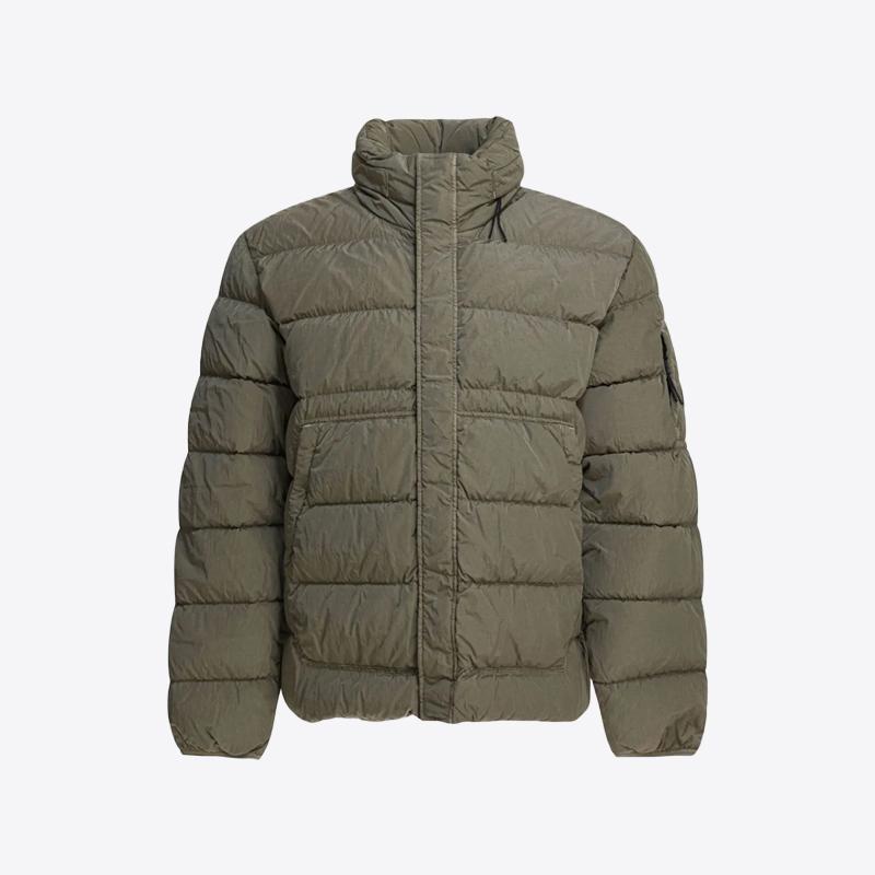 시피컴퍼니 남성 크롬 R 봄버 패딩 다운 자켓 (카키) 19CMOW012A 005904G 356