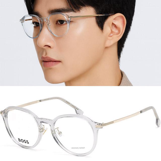 휴고 보스 안경테 BOSS1615F FT3 투명 뿔테 라운드 명품 데일리 패션