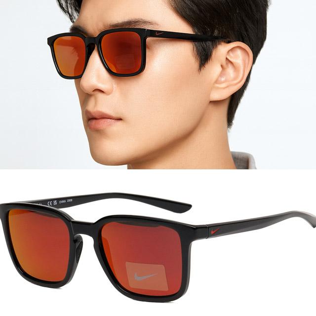 나이키 선글라스 FD7322 010 서킷 팀 레드 미러 블랙 뿔테 사각 데일리 골프 레저