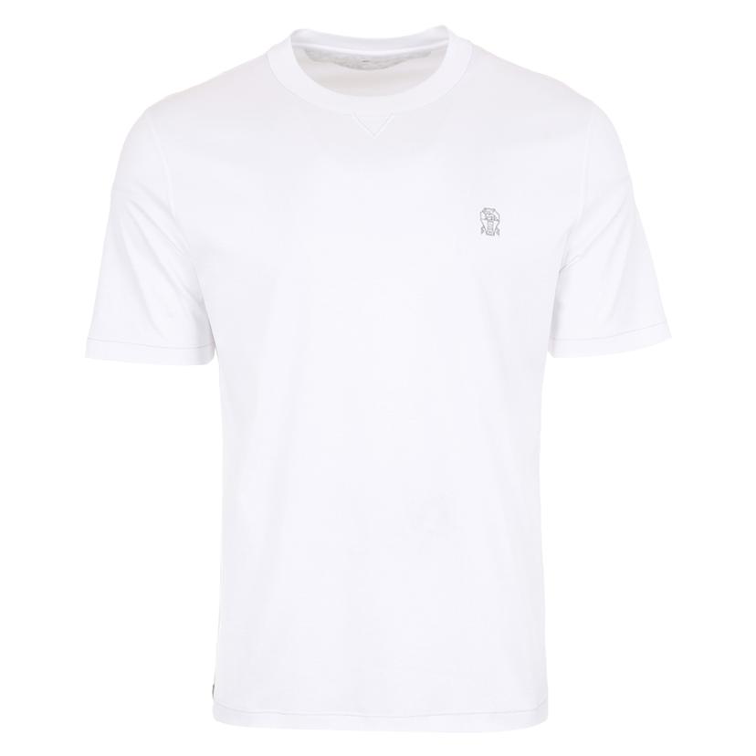 [국내/당일]25FW M0B131328G CDJ74 브루넬로쿠치넬리 로고 자수 반팔티