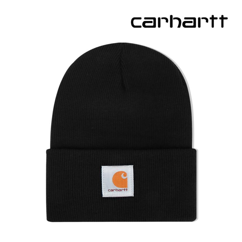 칼하트 모자 니트 커프드 비니 블랙 A18-BK