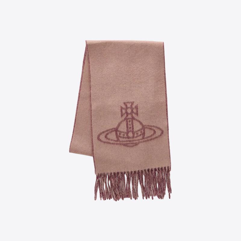 비비안웨스트우드 ORB 더블 페이스 스카프 머플러 (카멜) 81030006 W00ZH C406