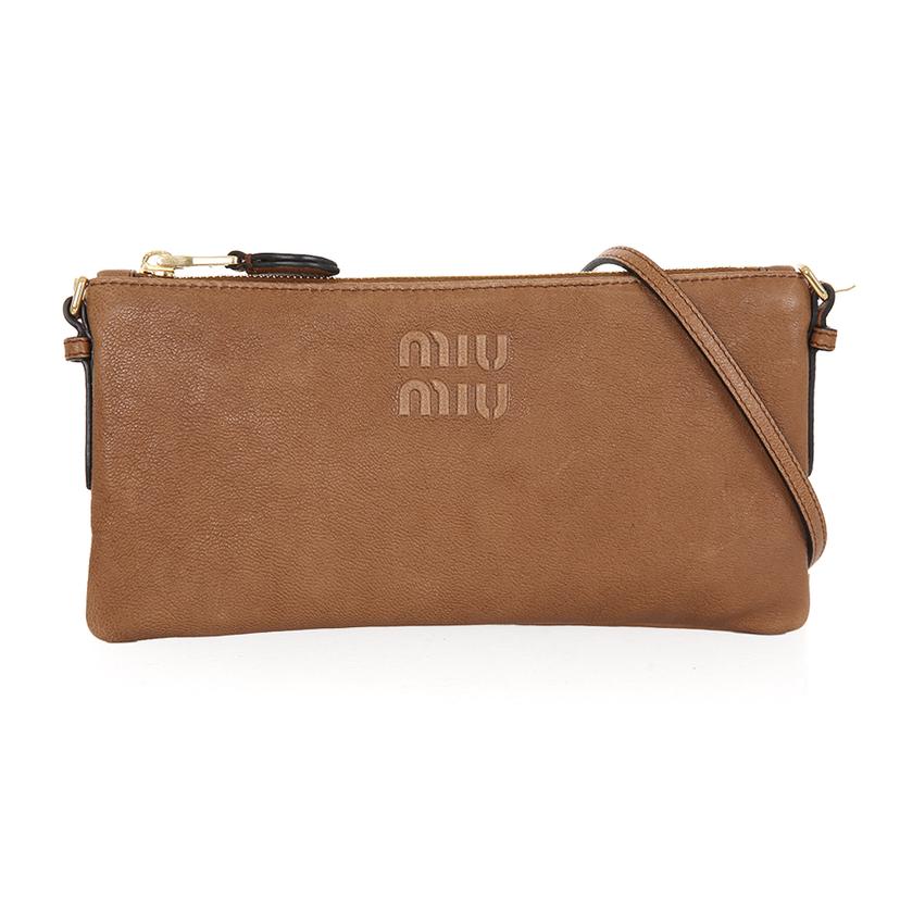 [국내/당일]25FW 5NI007 AEFX F0316 미우미우 나파 레더 파우치 크로스백