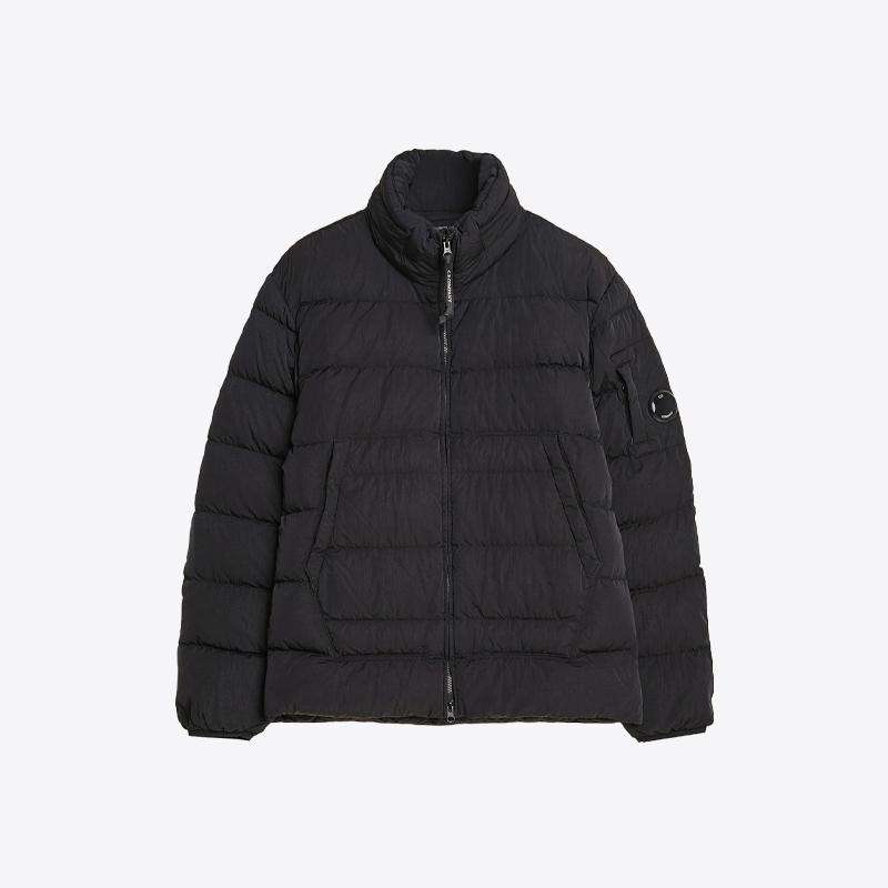 시피컴퍼니 남성 크롬 R 봄버 패딩 다운 자켓 (블랙) 19CMOW012A 005904G 999