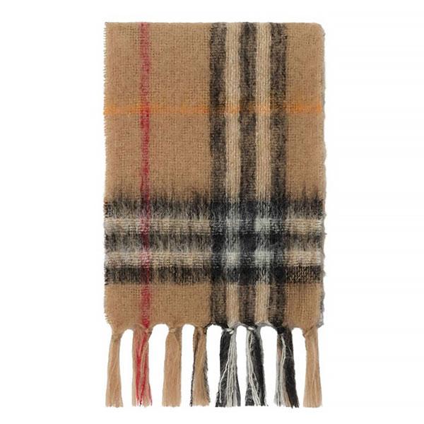 25FW 버버리 체크 모헤어 울 머플러 8112967 SAND