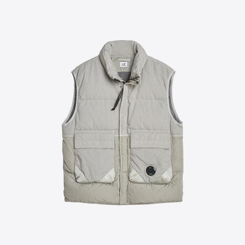 시피컴퍼니 남성 크롬 R 후드 다운 패딩 베스트 (그레이) 19CMVE028A 006369M 331