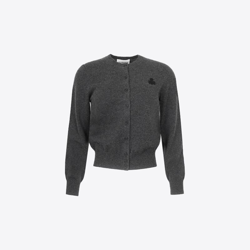 이자벨마랑 여성 모나 울 코튼 믹스 가디건 (앤트러사이트) CA0115FA C1L17E 02AN