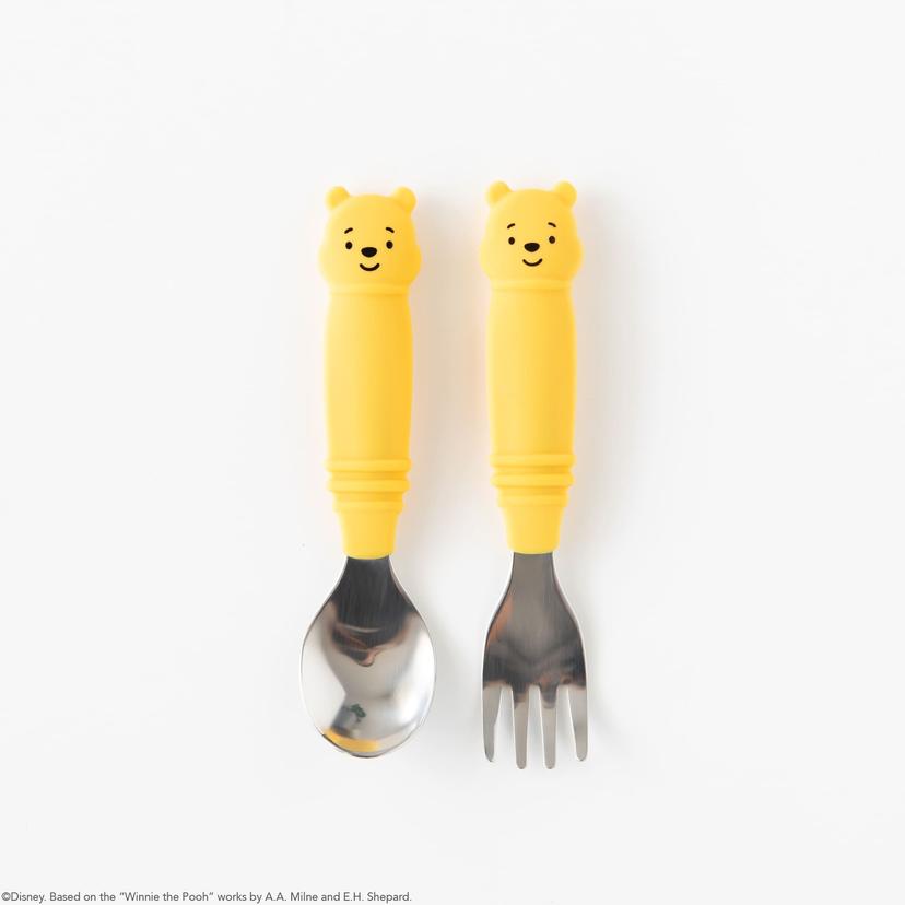 범킨스 디즈니 스테인레스 키즈 스푼포크-미키 & 푸우