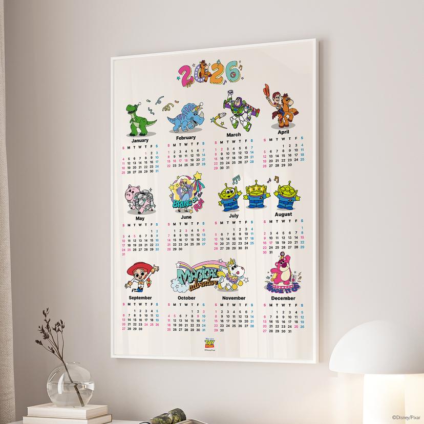 디즈니 토이스토리 2026 캘린더 메탈액자 A2