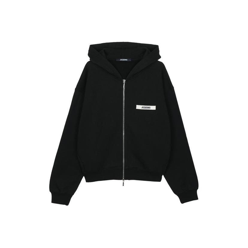 자크뮈스 르 후디 집 그로스 그레인 후드집업 블랙 24HHOM00257AJ00126-990