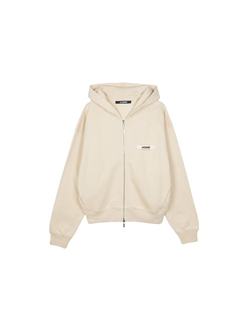 자크뮈스 르 후디 집 그로스 그레인 후드집업 베이지 24HHOM00257AJ00126-150