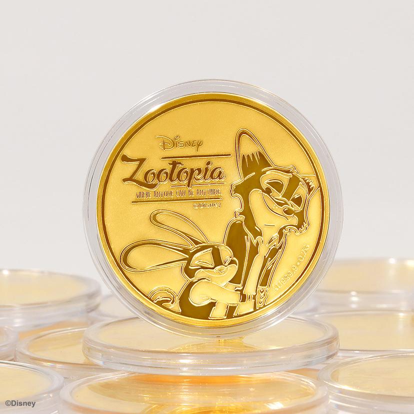 골드팡 24k 주토피아 닉&주디 캐릭터 순금코인0.2g