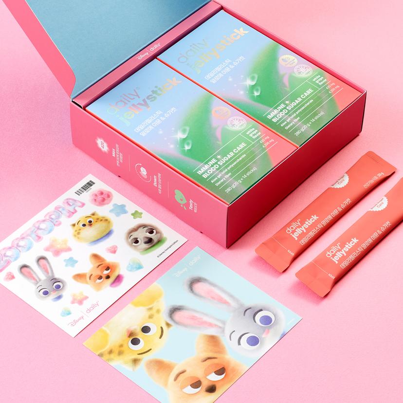 주토피아 데일리 젤리스틱 알로에 이뮨 & 슈가컷 세트