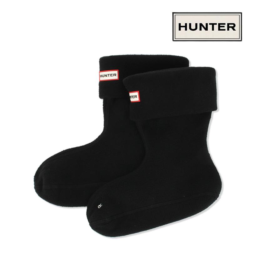 헌터 양말 플리스 숏 부츠 삭스 블랙 HXRU0030251-HB
