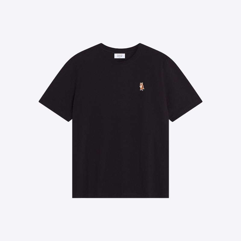 메종키츠네 스탠딩 폭스 패치 컴포트 반팔 티셔츠 (블랙) PM00123KJ7026 P199