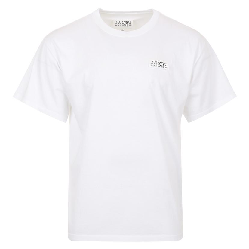 [국내/당일]25FW SH2GC0030 M20048 100 메종마르지엘라 MM6 누메릭 반팔티