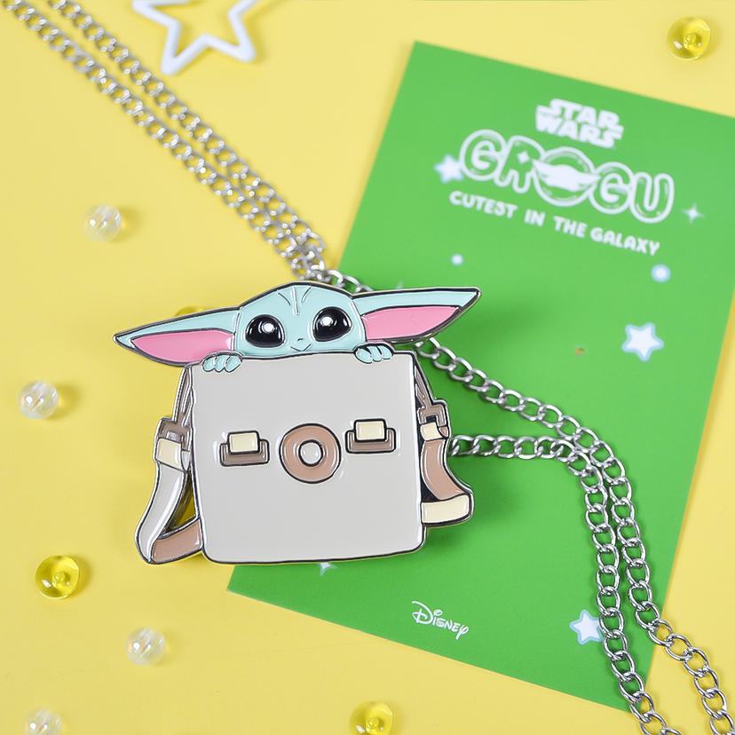 디즈니 스타워즈 만달로리안_무빙 메탈 뱃지_그로구