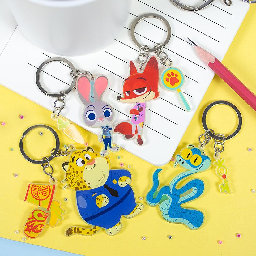 디즈니 주토피아2 홀로그램 아크릴 키링